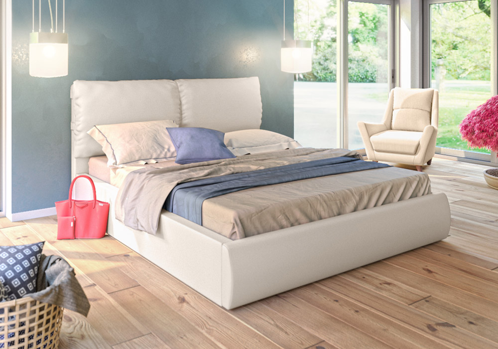 Интерьерная кровать Камилла цветовое решение белый